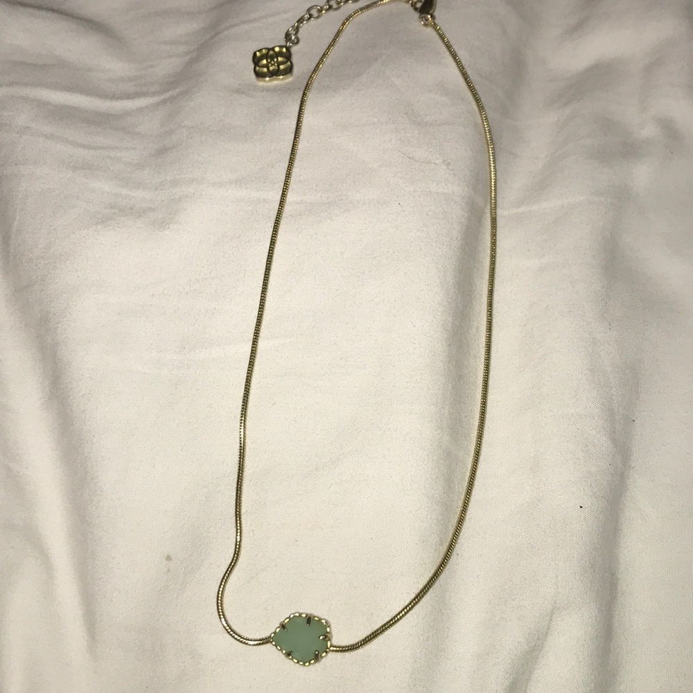 Turquoise/green and gold Kendra Scott necklace